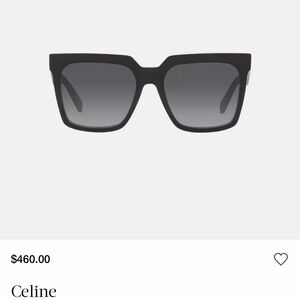 Celine CL4055I Polarized Black Square Sunglasses